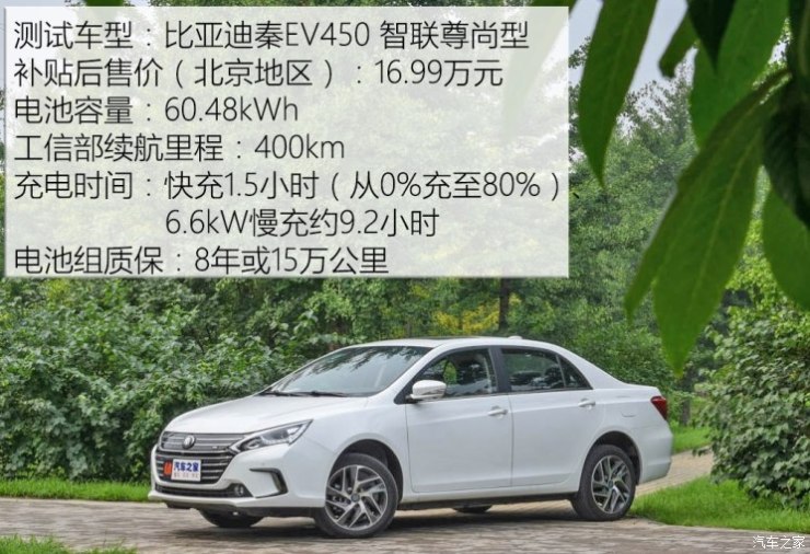 比亚迪 秦 2018款 秦EV450 智联尊尚型