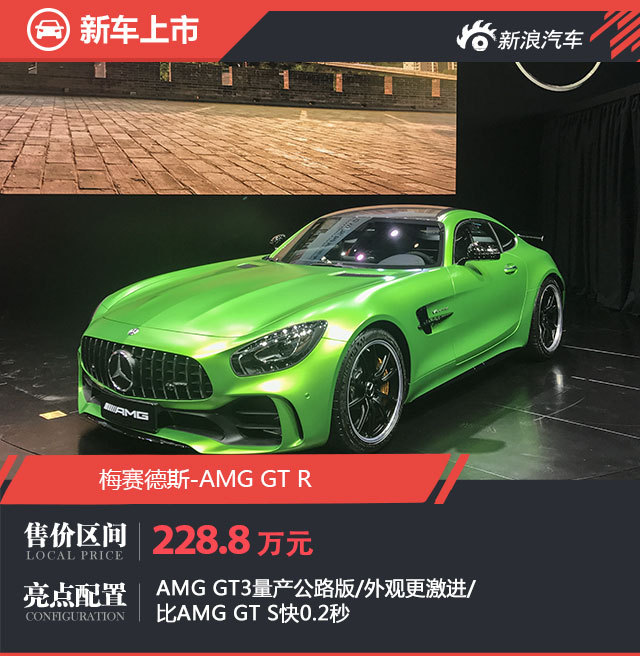 售价228.8万元 梅赛德斯-AMG GT R上市