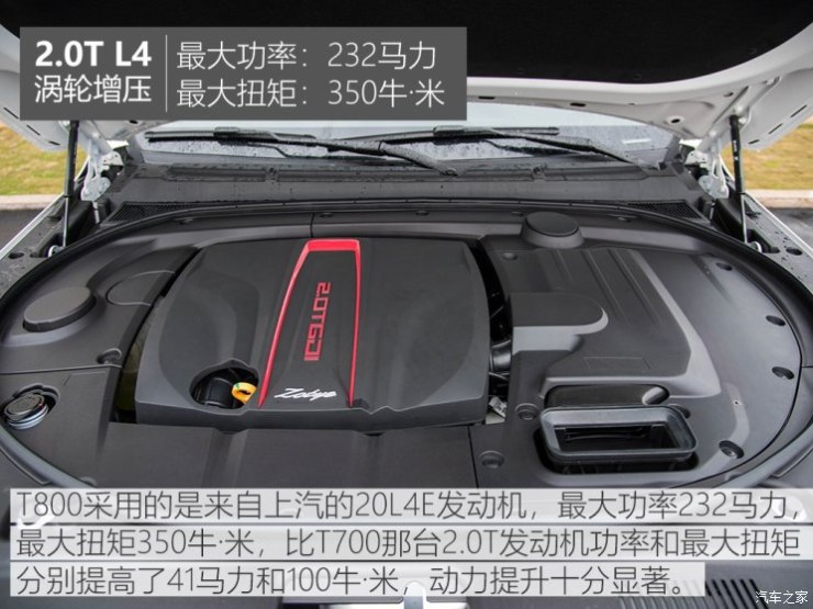 众泰汽车 众泰T800 2018款 2.0T 自动旗舰智联型 7座