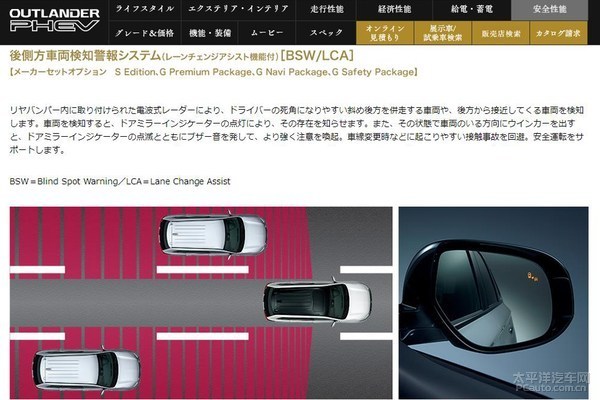 改款欧蓝德PHEV于日本发布 安全配置升级