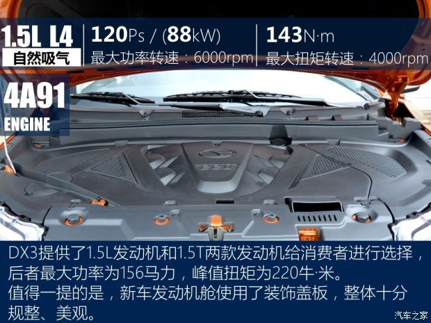 东南汽车 东南DX3 2016款 1.5L 手动旗舰型
