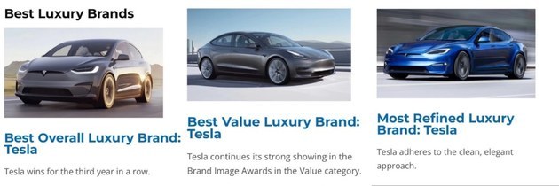 特斯拉 Model 3被凯利蓝皮书评为“5年内拥有成本最低”车型