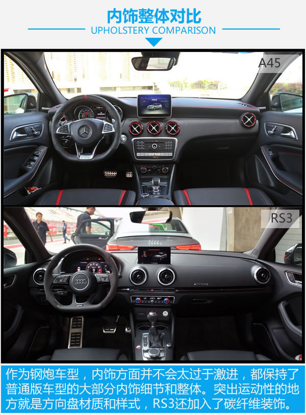 终极钢炮之王奔驰amga45对比奥迪rs3